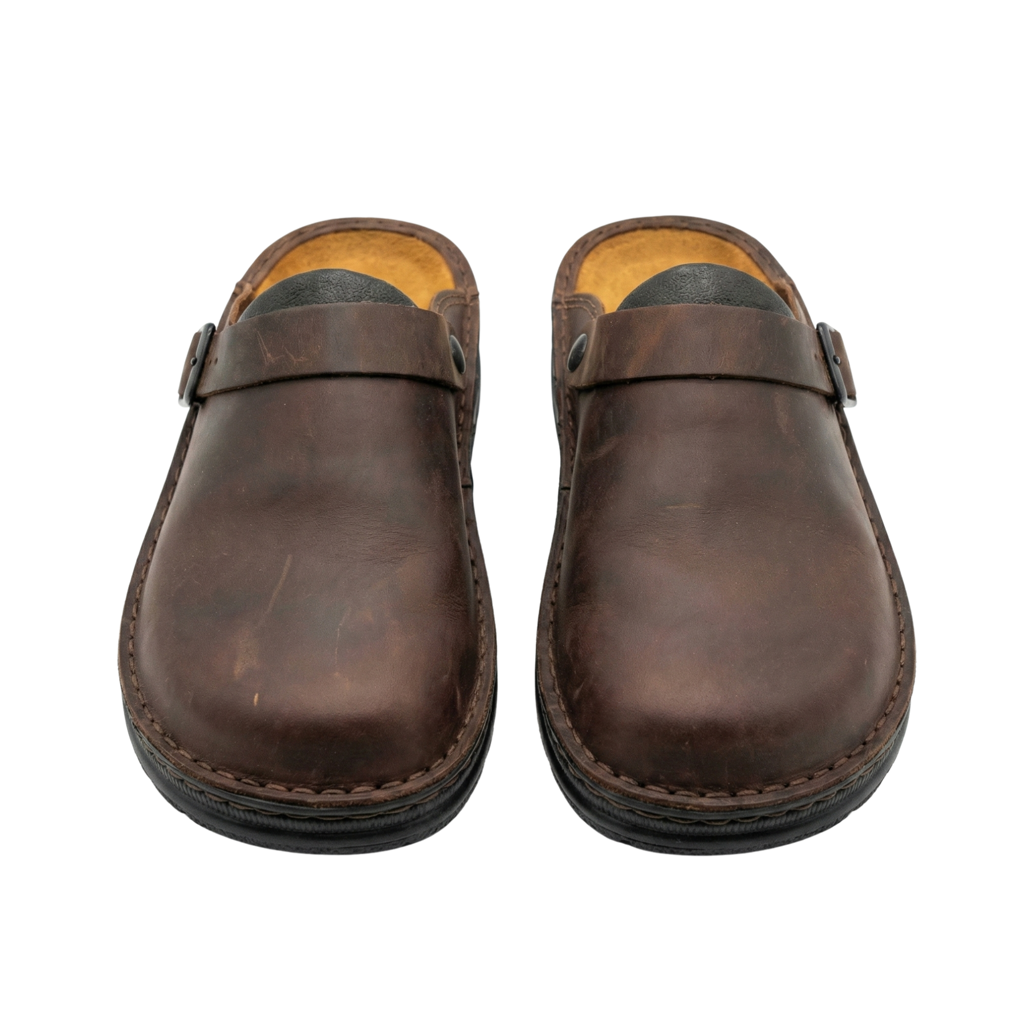 Women Leather Slip-On Clogs