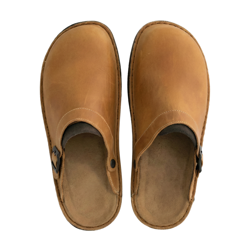 Women Leather Slip-On Clogs