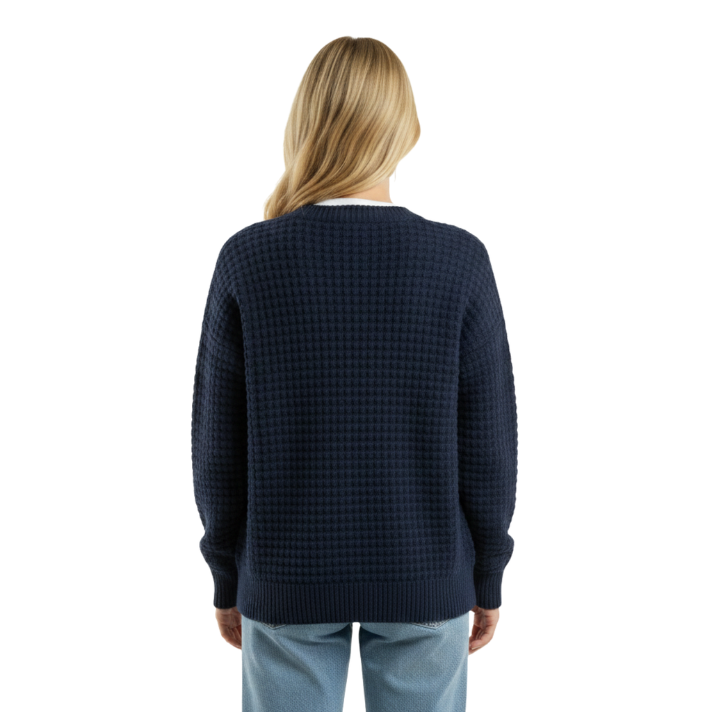 Women Button Textured Cardigan