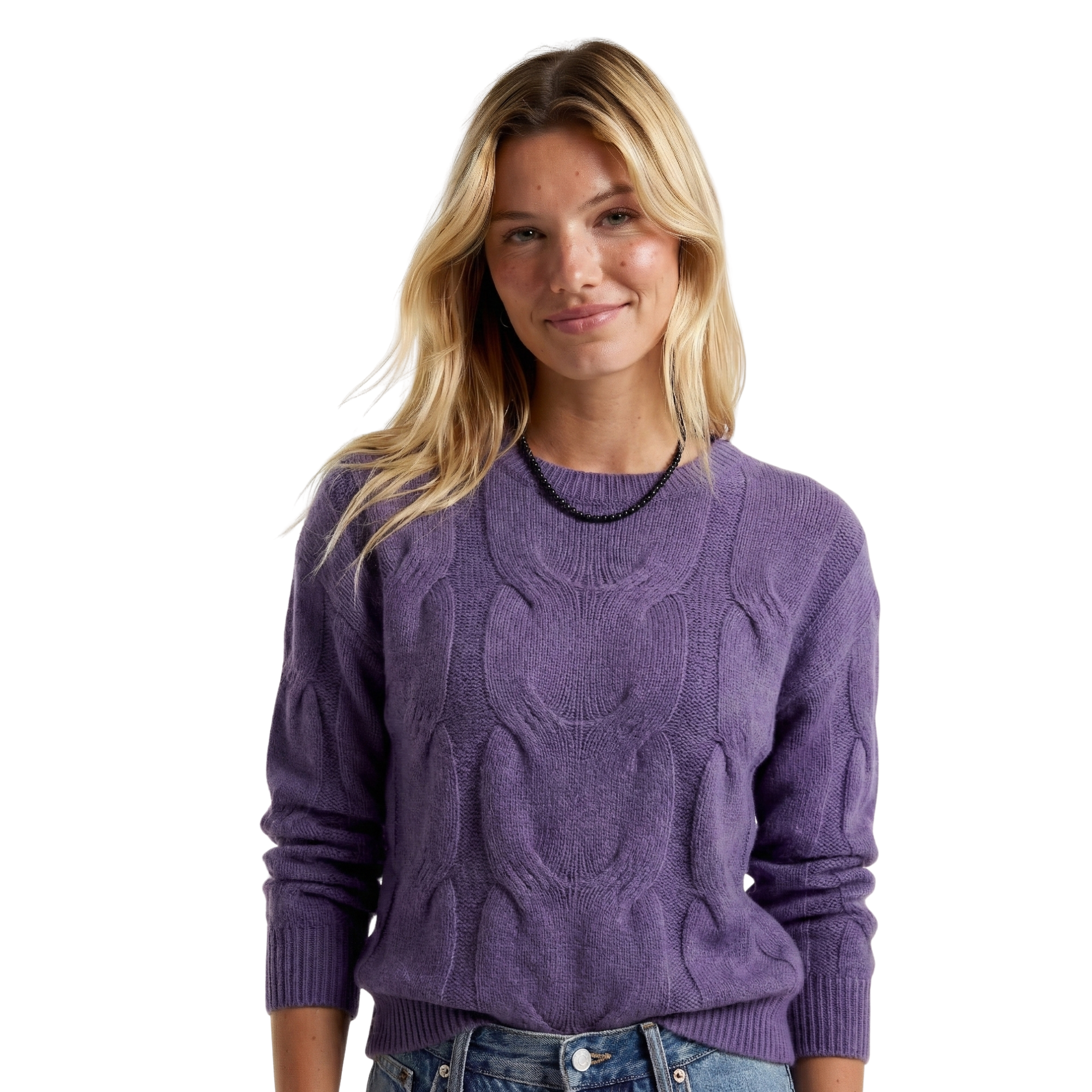 Womens Fall Cable Knit Sweater