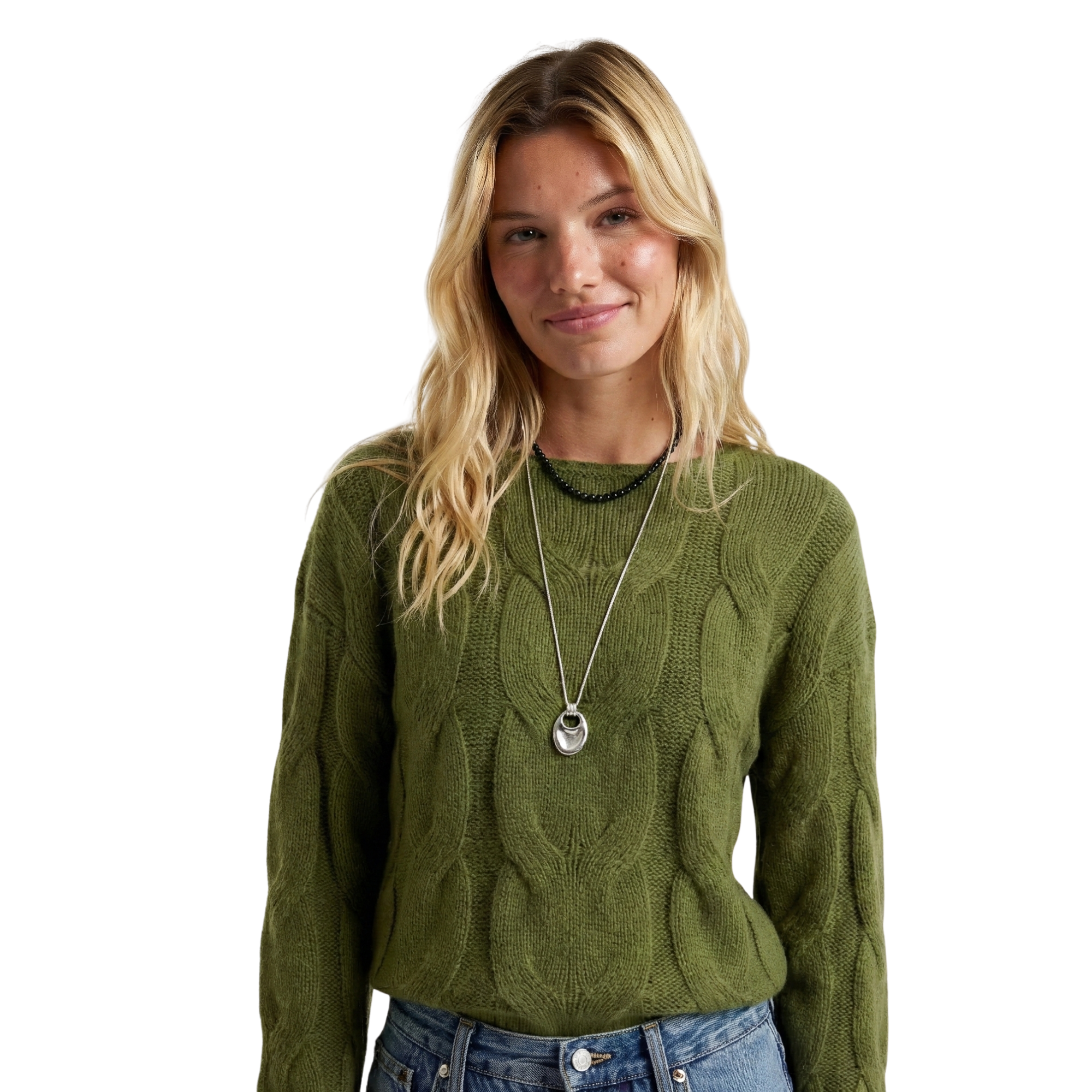 Womens Fall Cable Knit Sweater