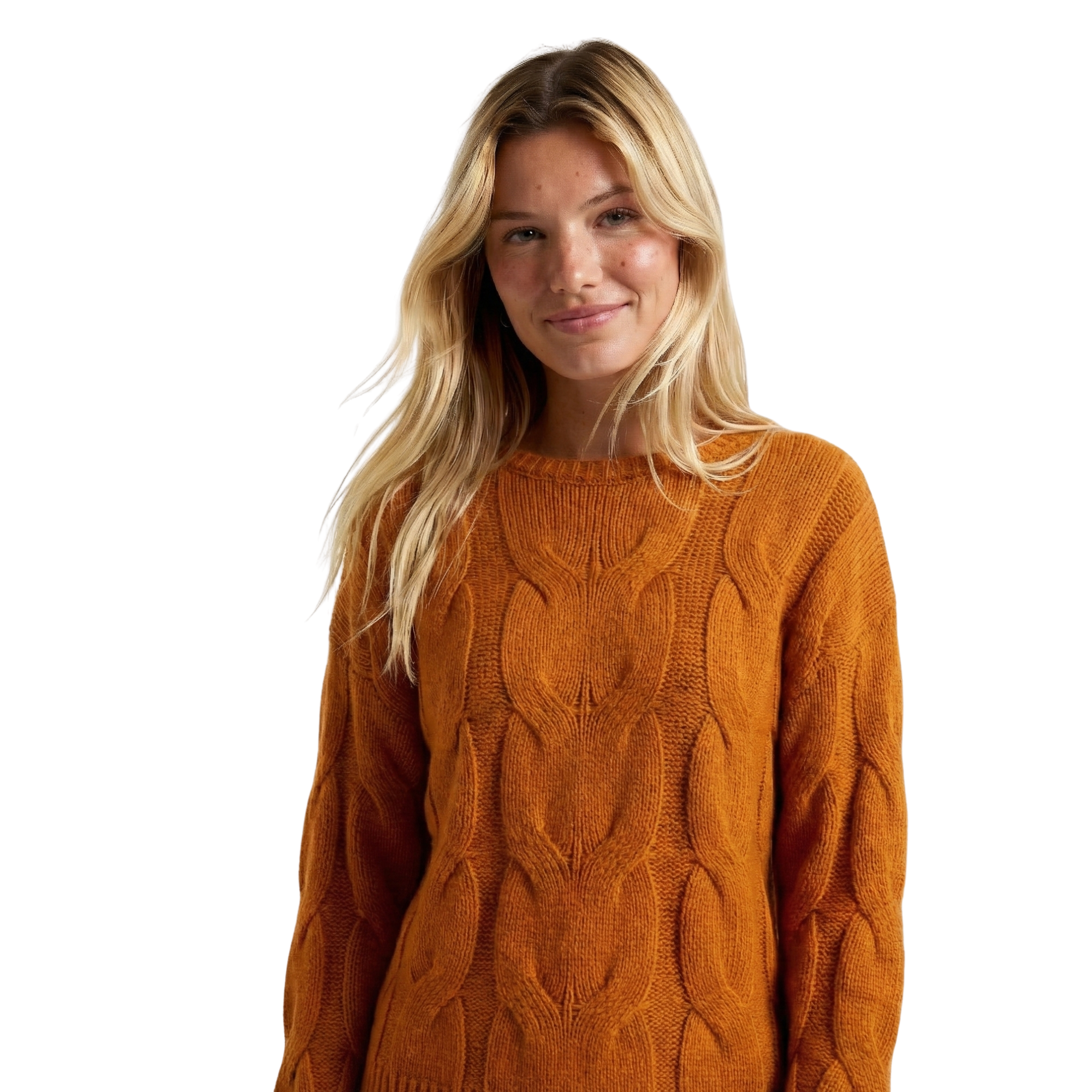 Womens Fall Cable Knit Sweater