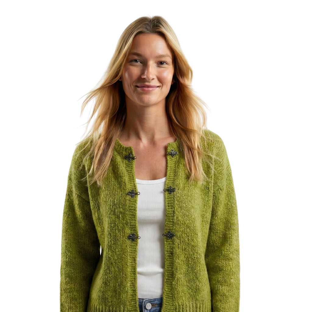 Womens Fall Hook Closure Cardigan