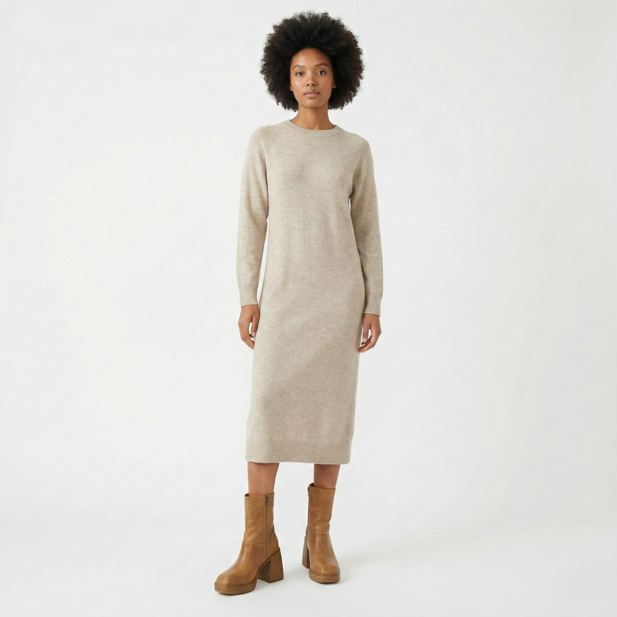 Women Fall Mid-Calf Heel Boots