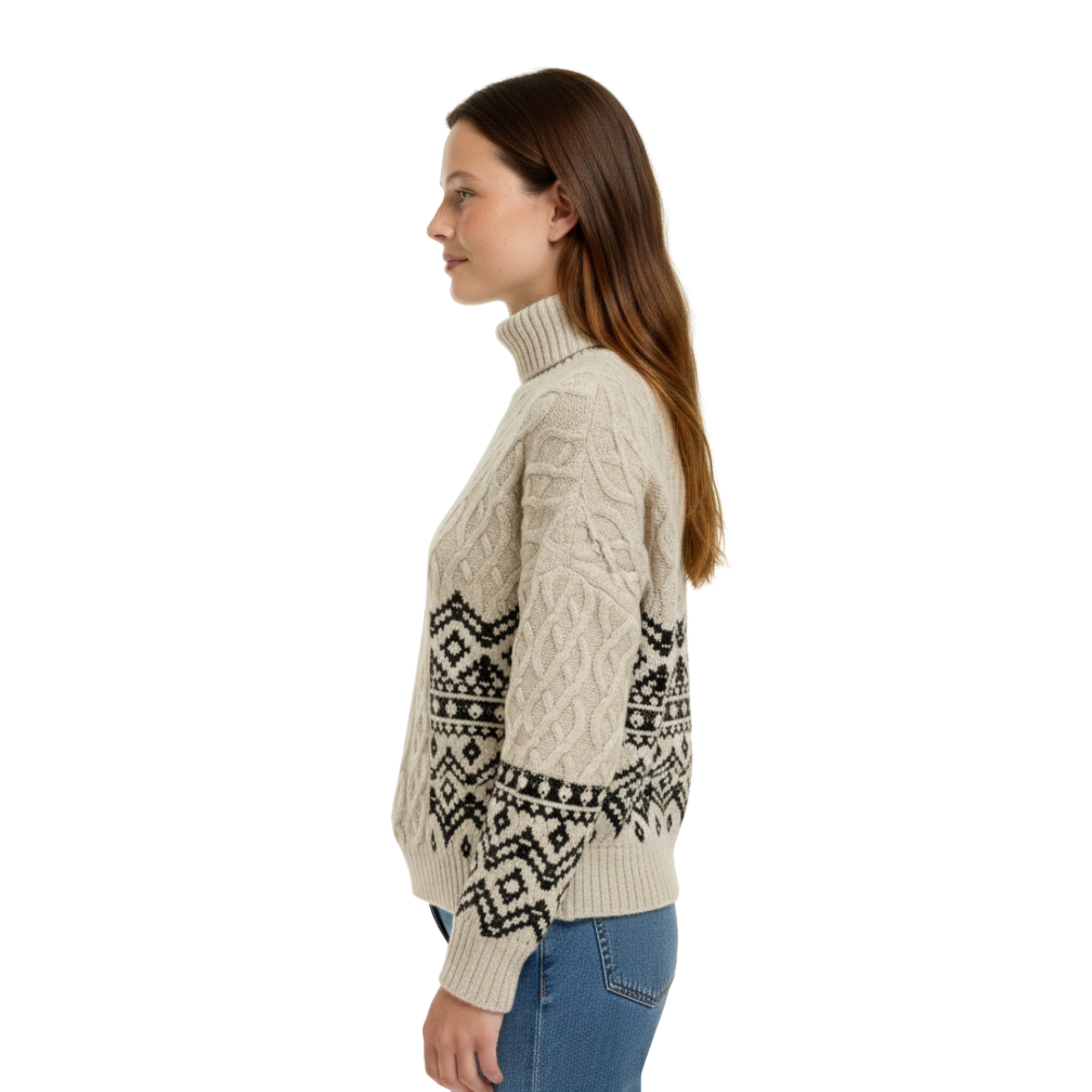 Womens Fall Turtleneck Knit Sweater