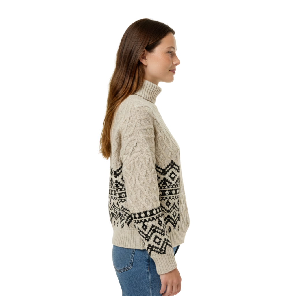 Womens Fall Turtleneck Knit Sweater