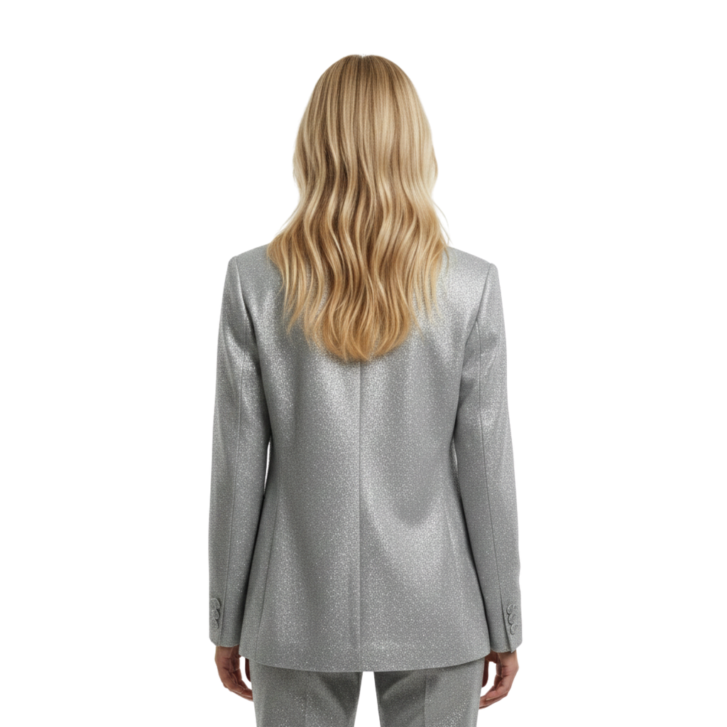 Women Glitter Tailored Blazer