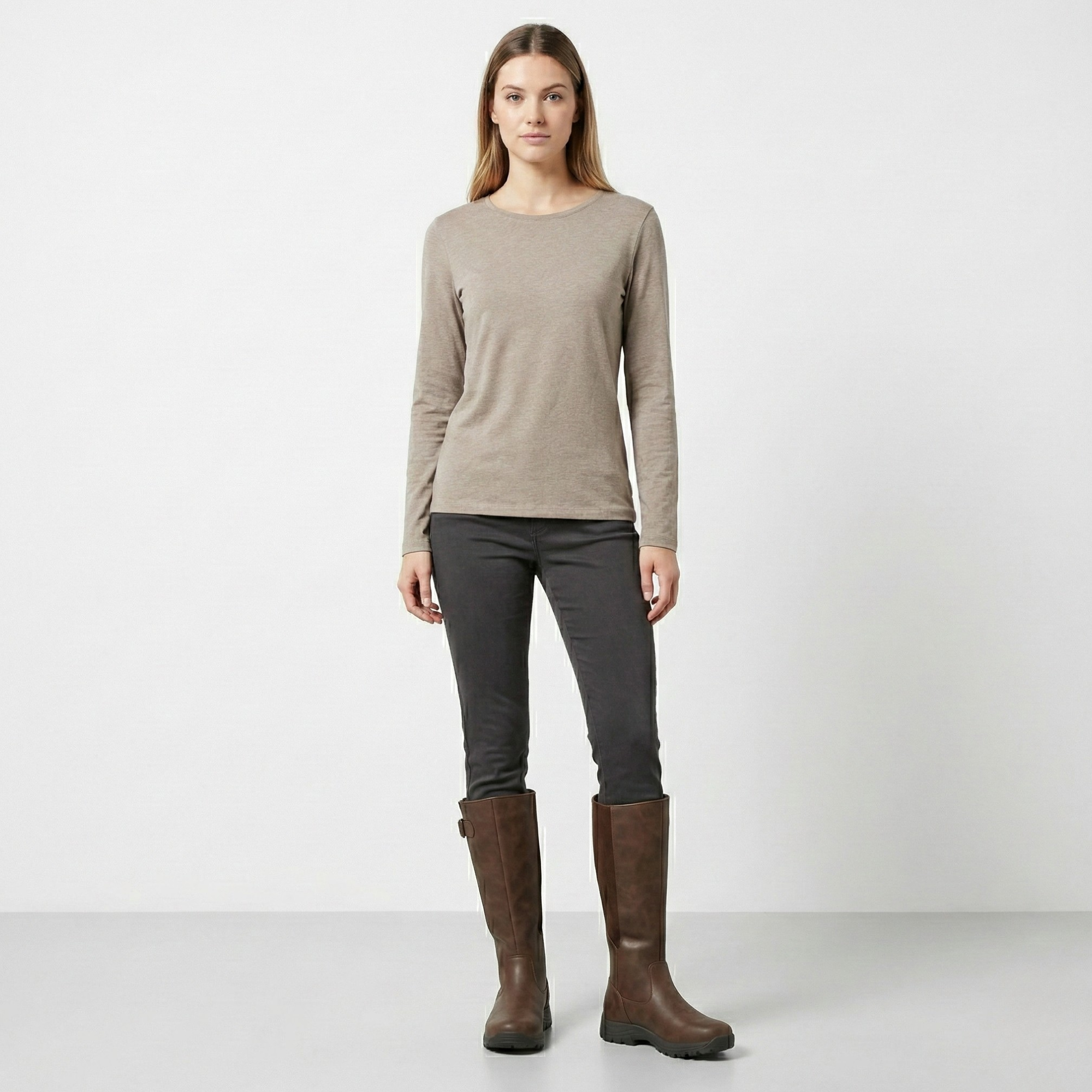 Women Tall Riding Boots – Black