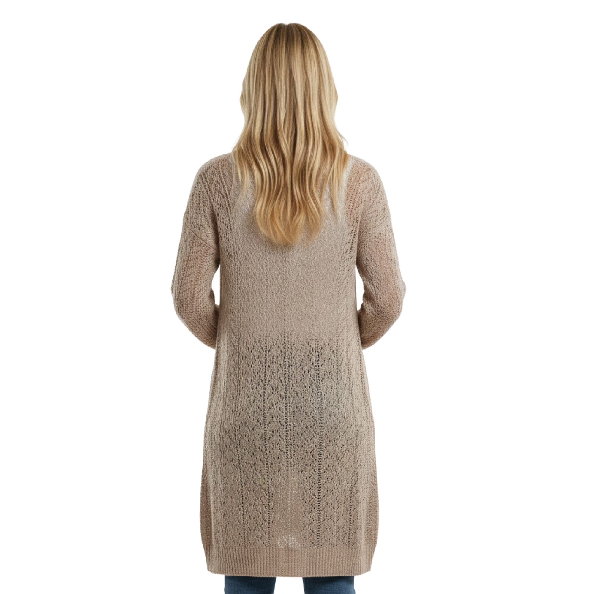 Womens Long Knit Cardigan