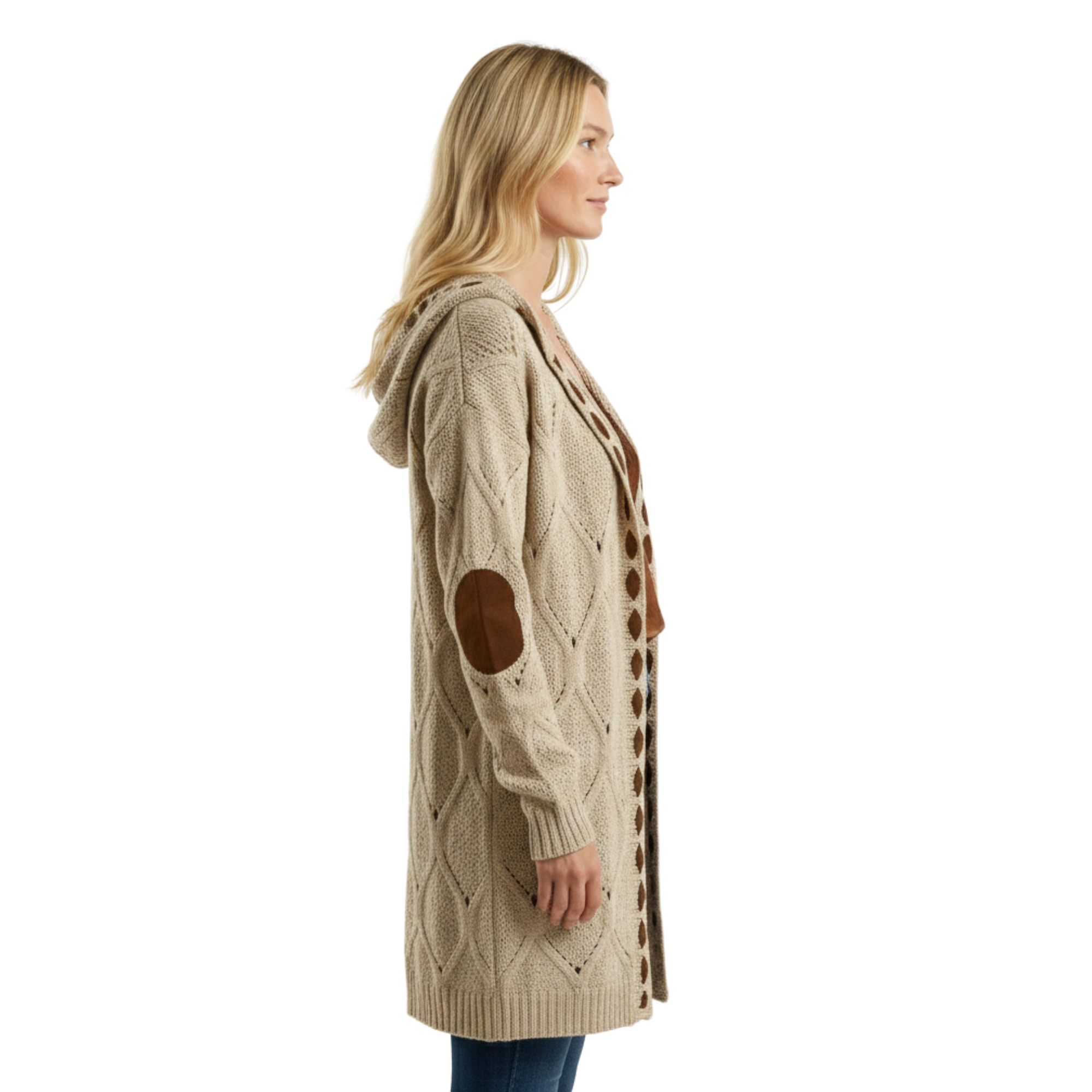 Women Long Knit Cardigan