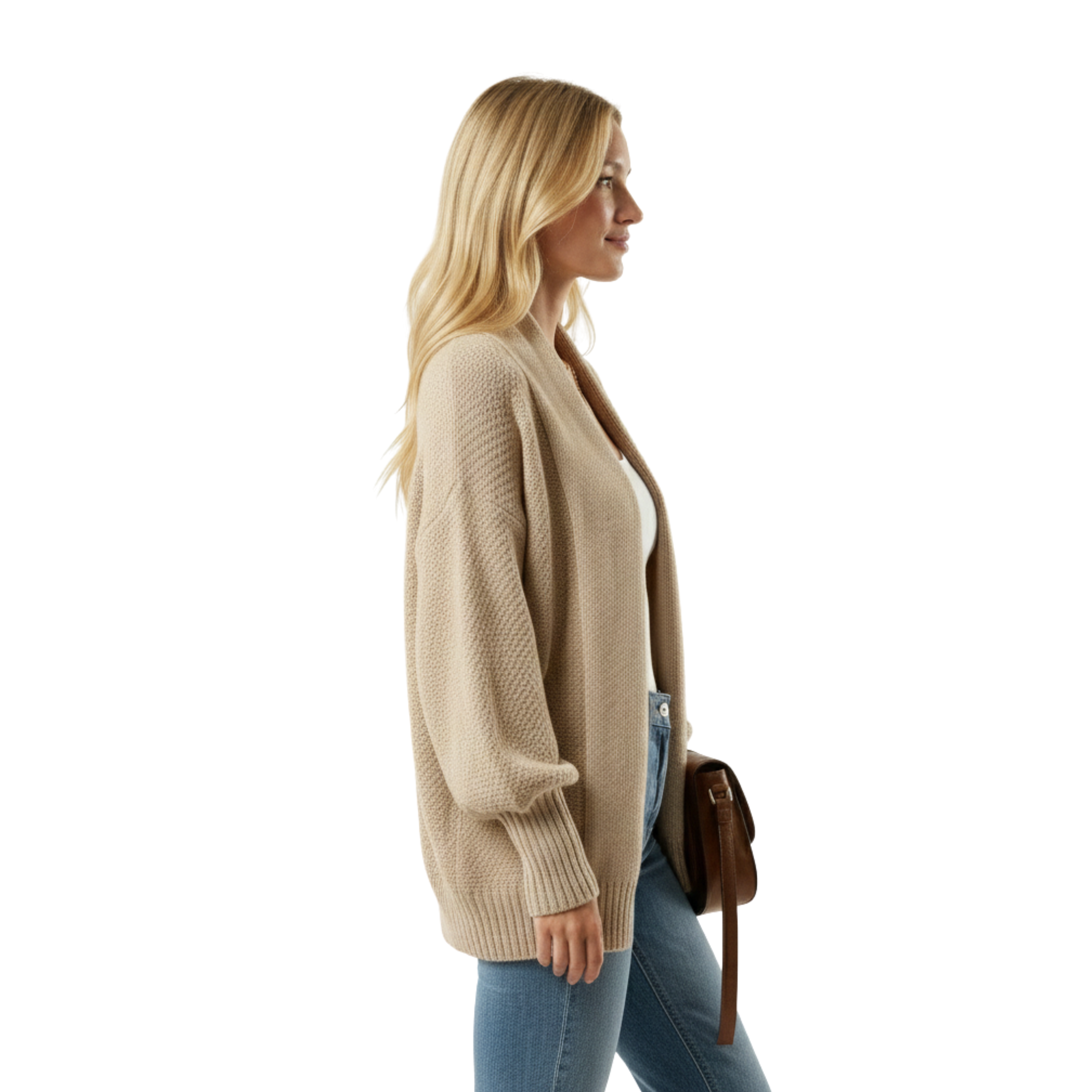 Womens Open Knit Cardigan