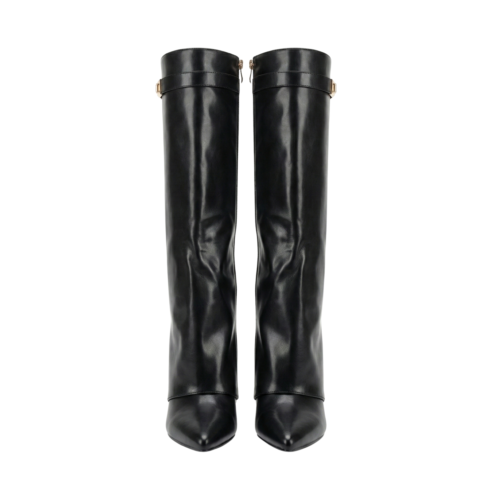 Women Taupe Suede Knee-High Boots