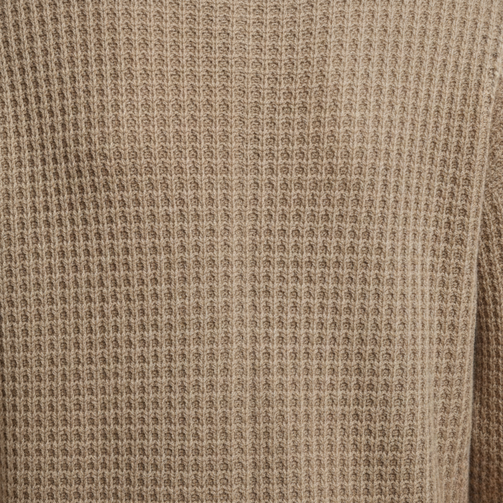 Womens Waffle Knit Sweater