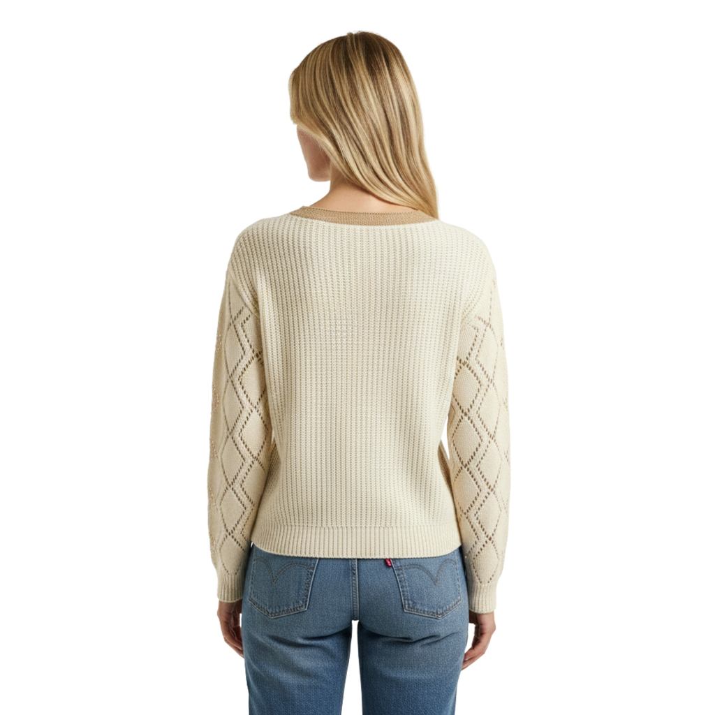 Women Knit V Neck Sweater