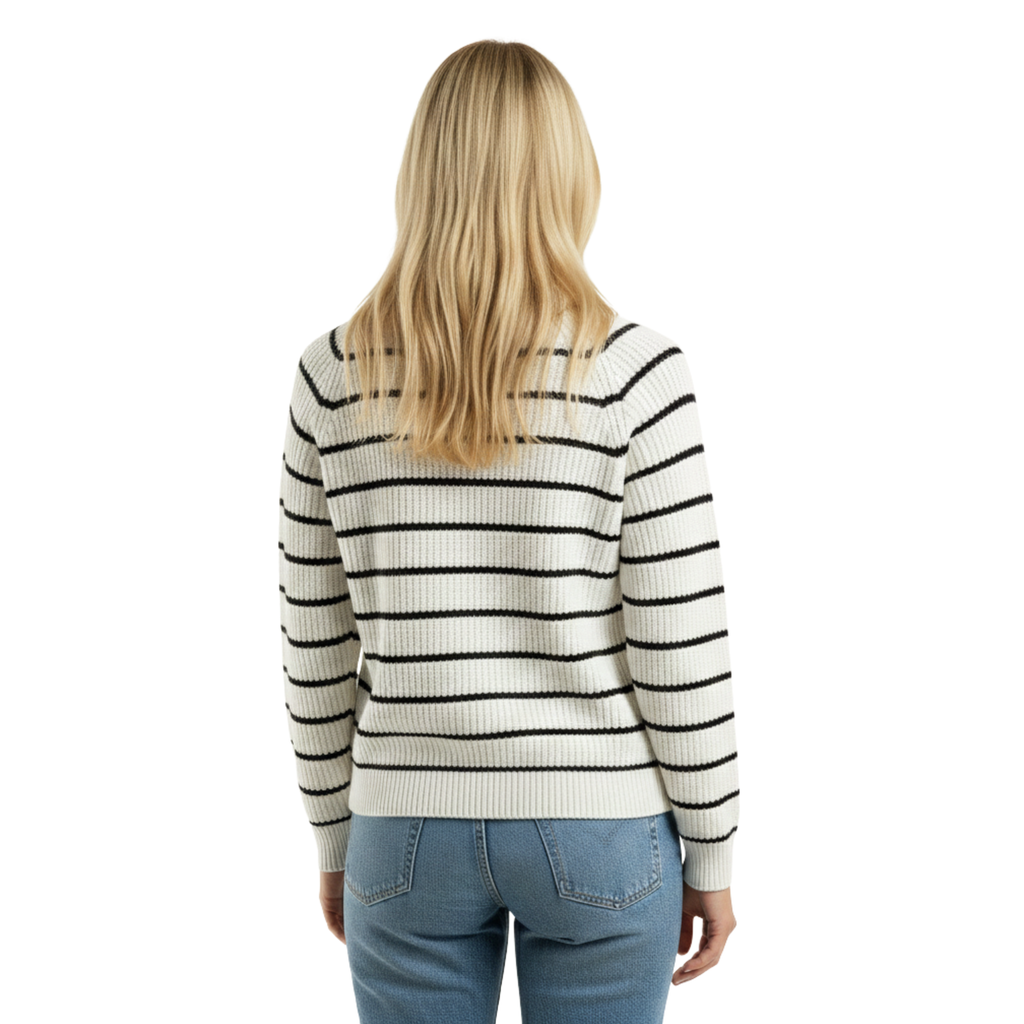 Women Striped Hooded Cardigan