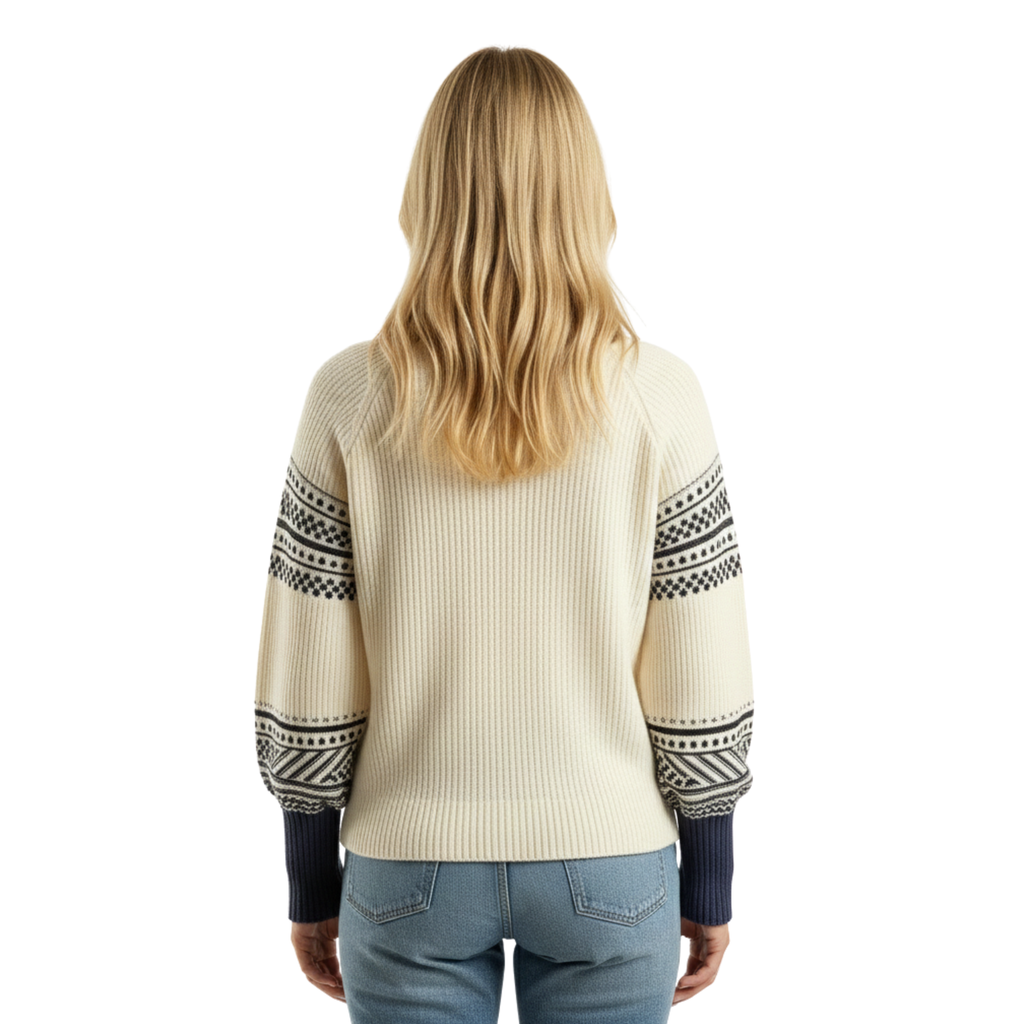 Womens Fall Mock Neck Knit Sweater