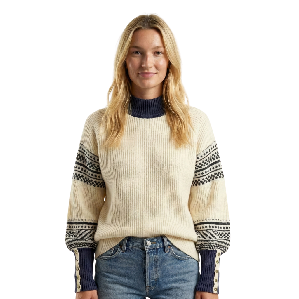 Womens Fall Mock Neck Knit Sweater